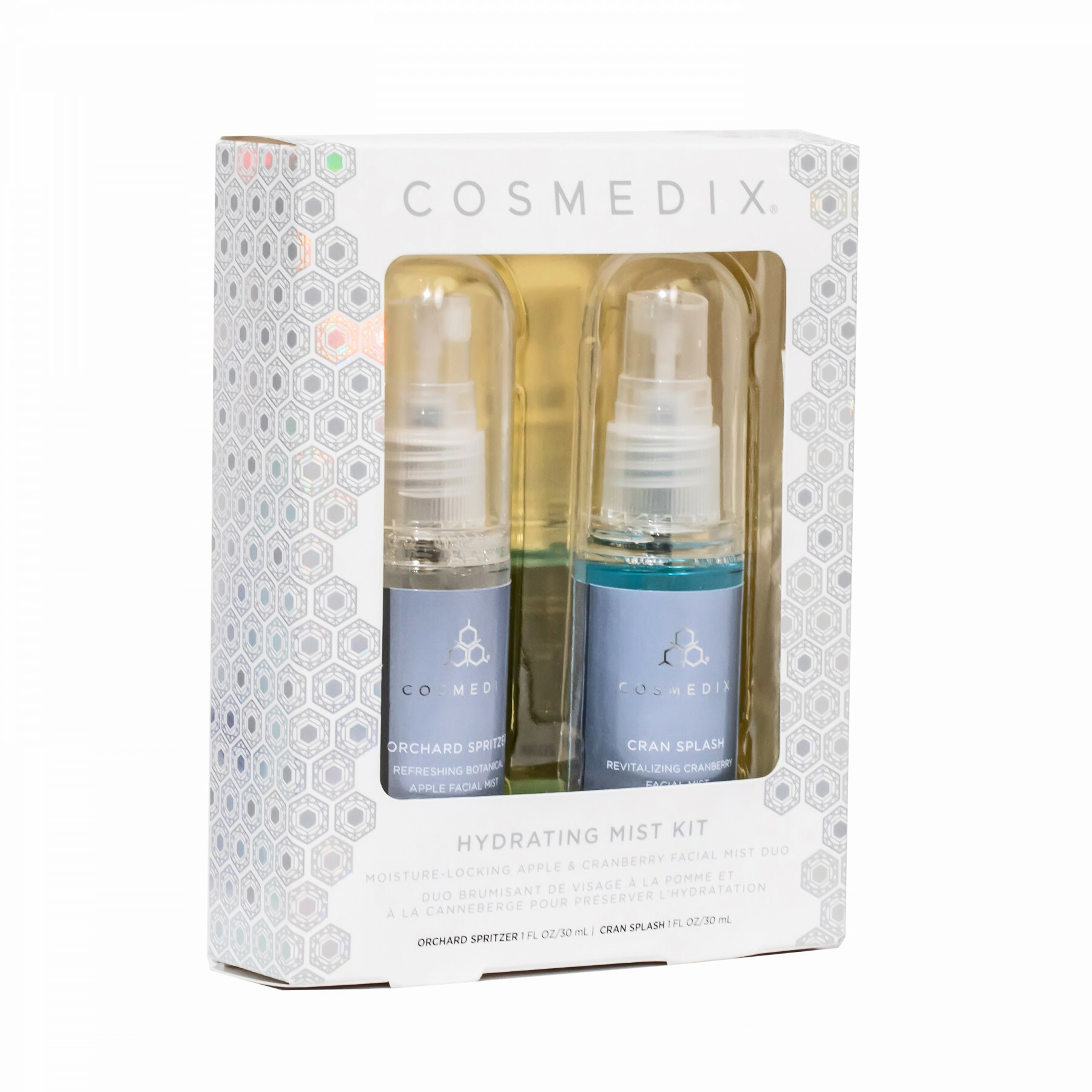 Cosmedix Увлажняющий дуэт с экстрактом яблока и клюквы Hydrating Mist Kit