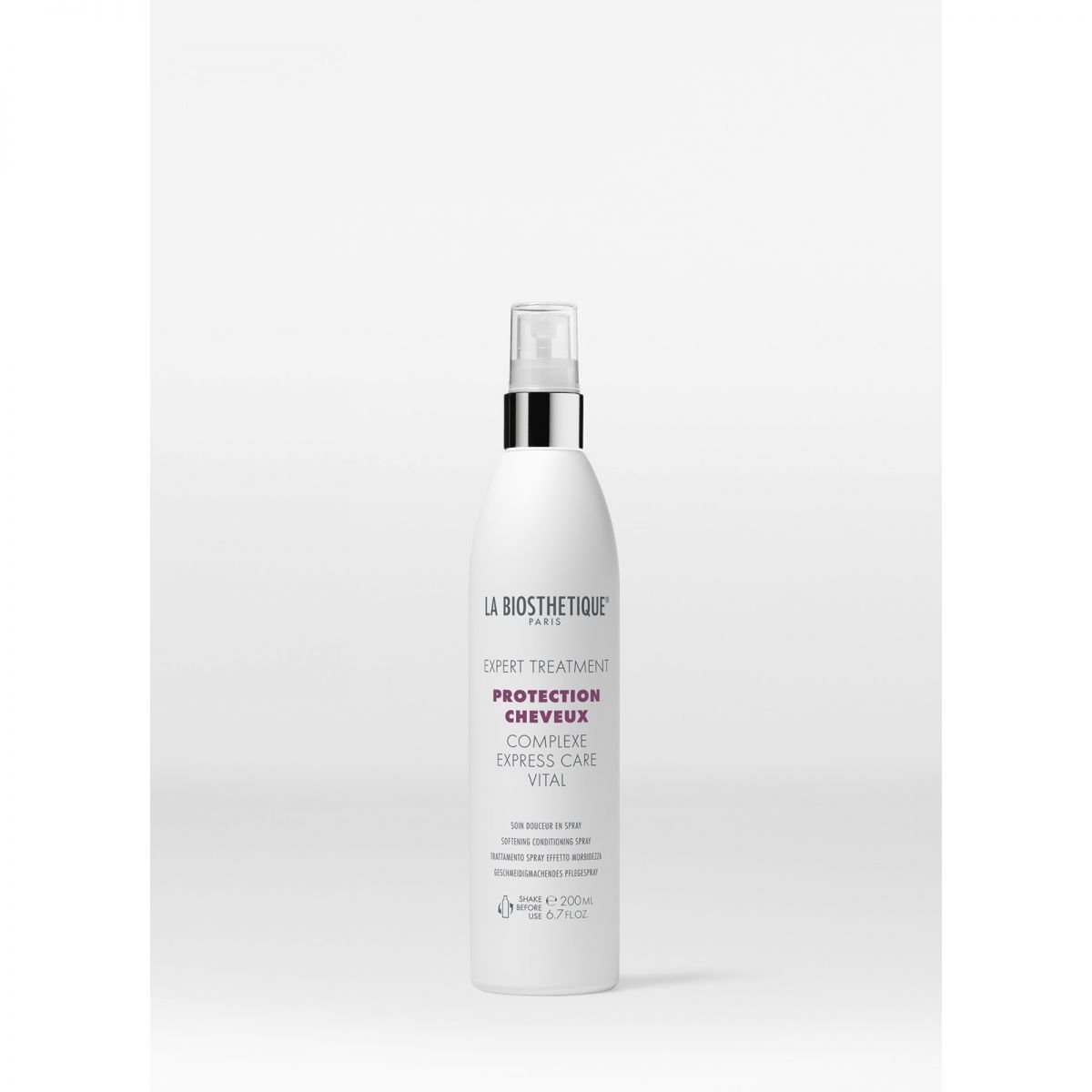La Biosthetique Реструктурирующий смягчающий несмываемый двухфазный спрей Protection cheveux complexe express care vital
