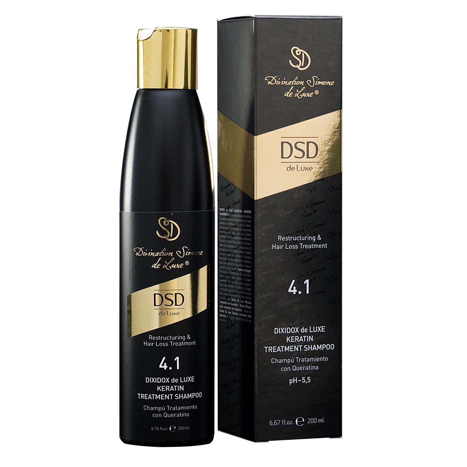 DSD de Luxe Восстанавливающий шампунь с кератином 4.1 Keratin treatment shampoo